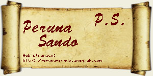 Peruna Sando vizit kartica